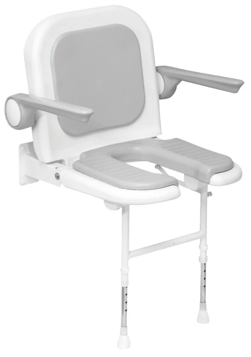 Fauteuil de douche pliant rembourré